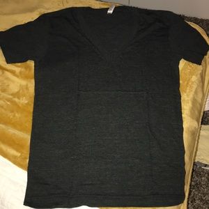 American Apparel Track V-neck T-shirt